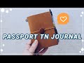 Travelers notebook passport journal  minimal vintage setup