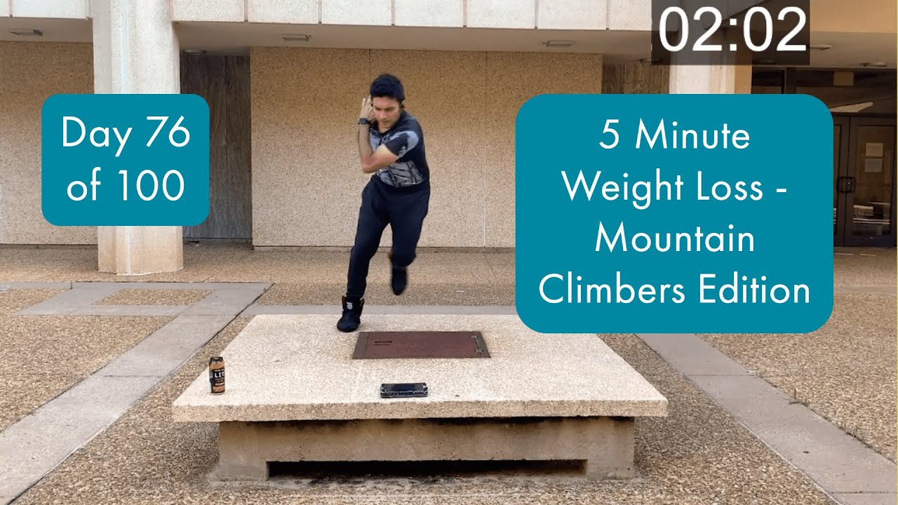 5 Minute Weight Loss Mountain Climbers Edition YouTube