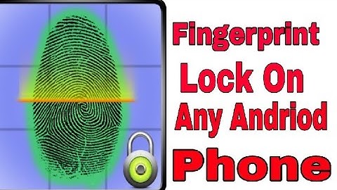How to get real fingerprint lock on any andriod phones! 2017|| 100% working No Root|| [Hindi]