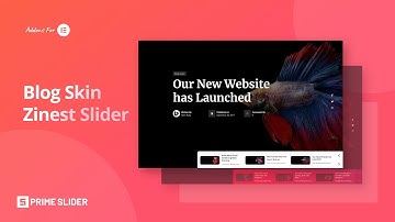 How to Use Blog Widget with Zinest Skin on  Prime slider in Elementor