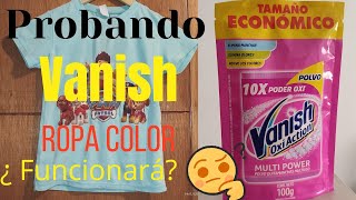Cómo usar Vanish Ropa Color |#rutinadelavado VitaHogar - YouTube
