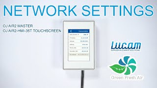OJ Air2 Master / OJ Air2-HMI-35T Touchscreen - Network settings