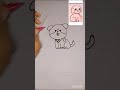 cute dog 🐕 drawing #youtubeshorts #shorts #trending #viral