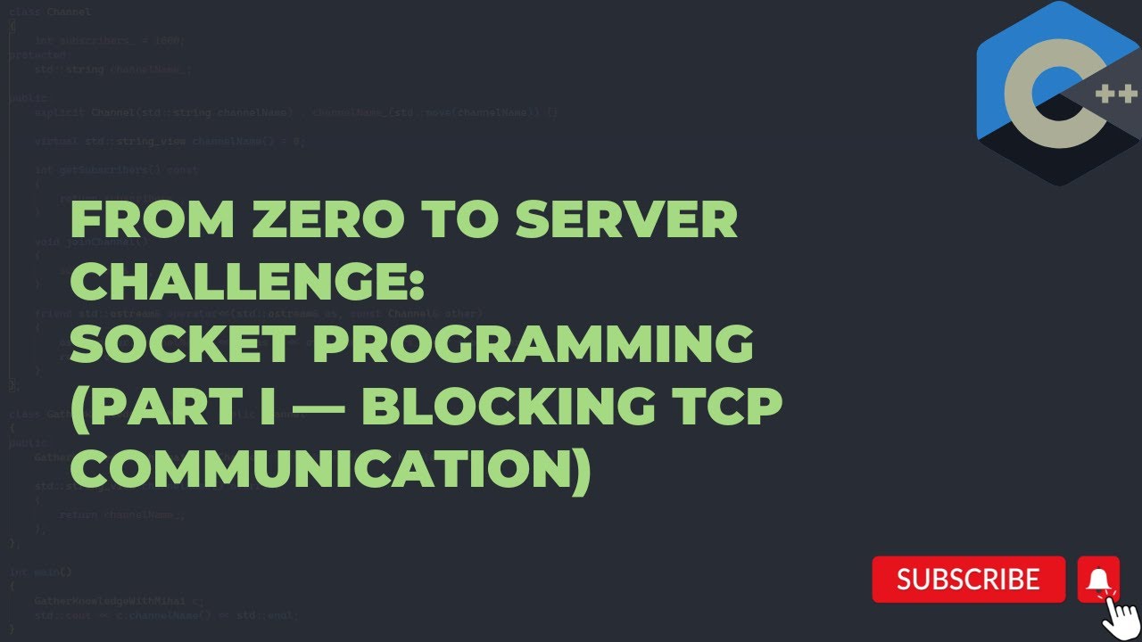 From Zero to Server Challenge: Socket Programming (Part I — Blocking ...