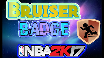 HOW TO GET BRUISER FAST BADGE TUTORIAL - NBA 2K17
