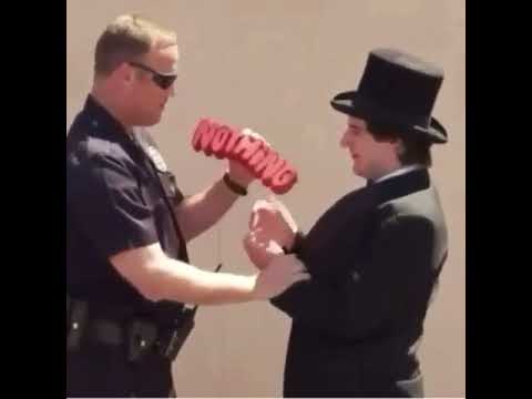 There's nothing in my hands officer