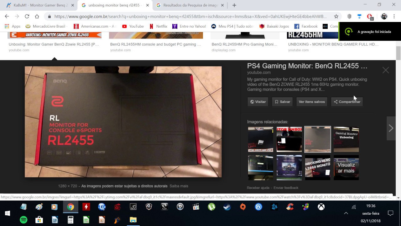 NÃO COMPRE MONITOR BENQ RL2455 PROBLEMA GHOSTING YouTube