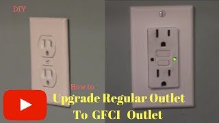 Removing and Replacing regular outlet with GFCI outlet