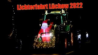Christmas parade with agricultural machinery. Weihnachts Parade mit Landmaschinen