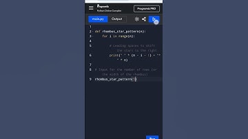 Rhombus Star Pattern in Python | Essential Coding Pattern for Interviews! #PythonPatterns #Rhombus