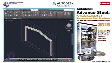 Advance Steel 2019 Tutorial | Lesson 05 | Connections Designing