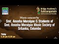 Carnatic music concert by smtanusha moraiyas  studentscolombo  srilanka kalaisangamam 2024