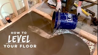 How to Level a Floor! (SelfLeveling Concrete Tutorial)