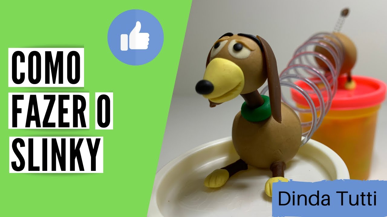 Como fazer o cachorro Slinky do filme Toy story / Play doh Slinky