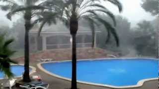 Violent storm in Mallorca yesterday