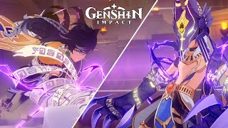 Cyno vs Sethos Cinemática ｜ Misión Legendaria de Genshin Impact