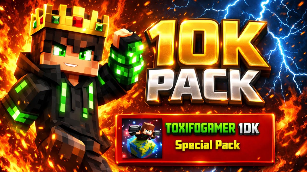 ToxiFoGameR 10k Special Texture Pack For Minecraft Java And PE