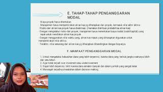 TEKNIK PENGANGGARAN MODAL (MANAJEMEN KEUANGAN)