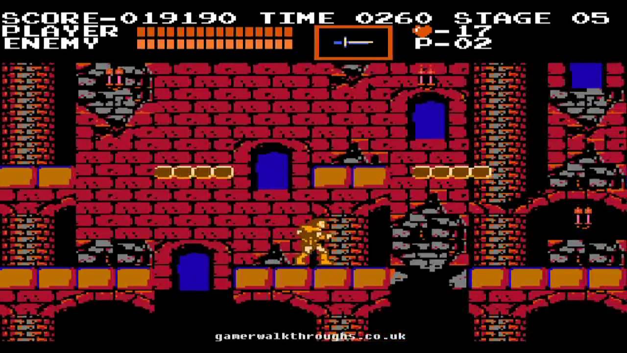 castlevania nes controls