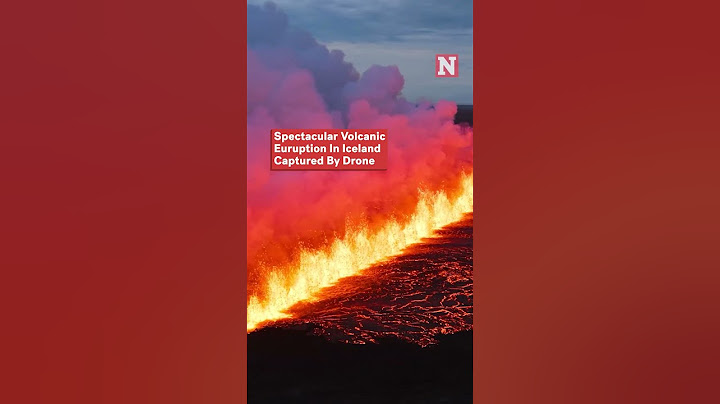 Spectacular Volcanic Eruption In Iceland Caught By Drone