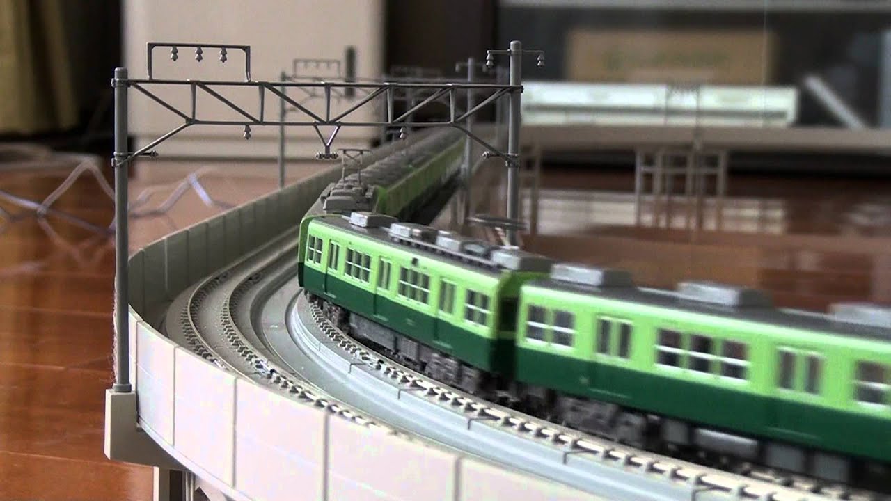 Nゲージ鉄道模型 京阪2200系・2630系・5000系、緑色の電車集合！ - YouTube
