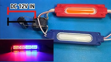 12V Led Flasher Circuit Useing Relay||SIMPLE FLIP FLOP LED Flasher Circuit