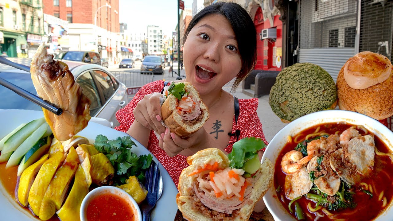 GIANT Banh Mi & Malaysian Food FEAST! NYC Chinatown Eats