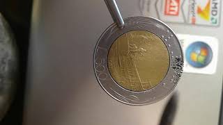 500 Lire 1987 R Italy,Old Error Coin$ 3.000$??????Mintage-200,000,000