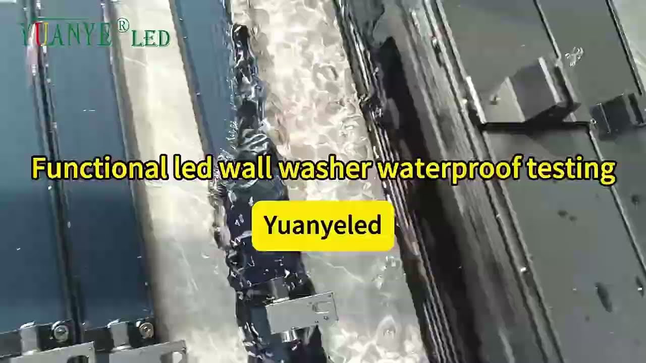 Yuanyeled YY-XQ7068 wall washer light IP67 waterproof test