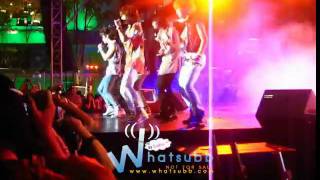 [Fancam] SHINee on Thai-Korean friends' concert - Amego, interview, Scar & Julette 20090917 (1/2)