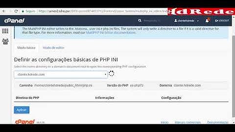 MultiPHP INI Editor cPanel HdRede