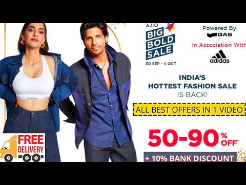 Ajio offers today | Ajio coupon code | Ajio discount coupons | Ajio big bold sale haul 2021 #shorts