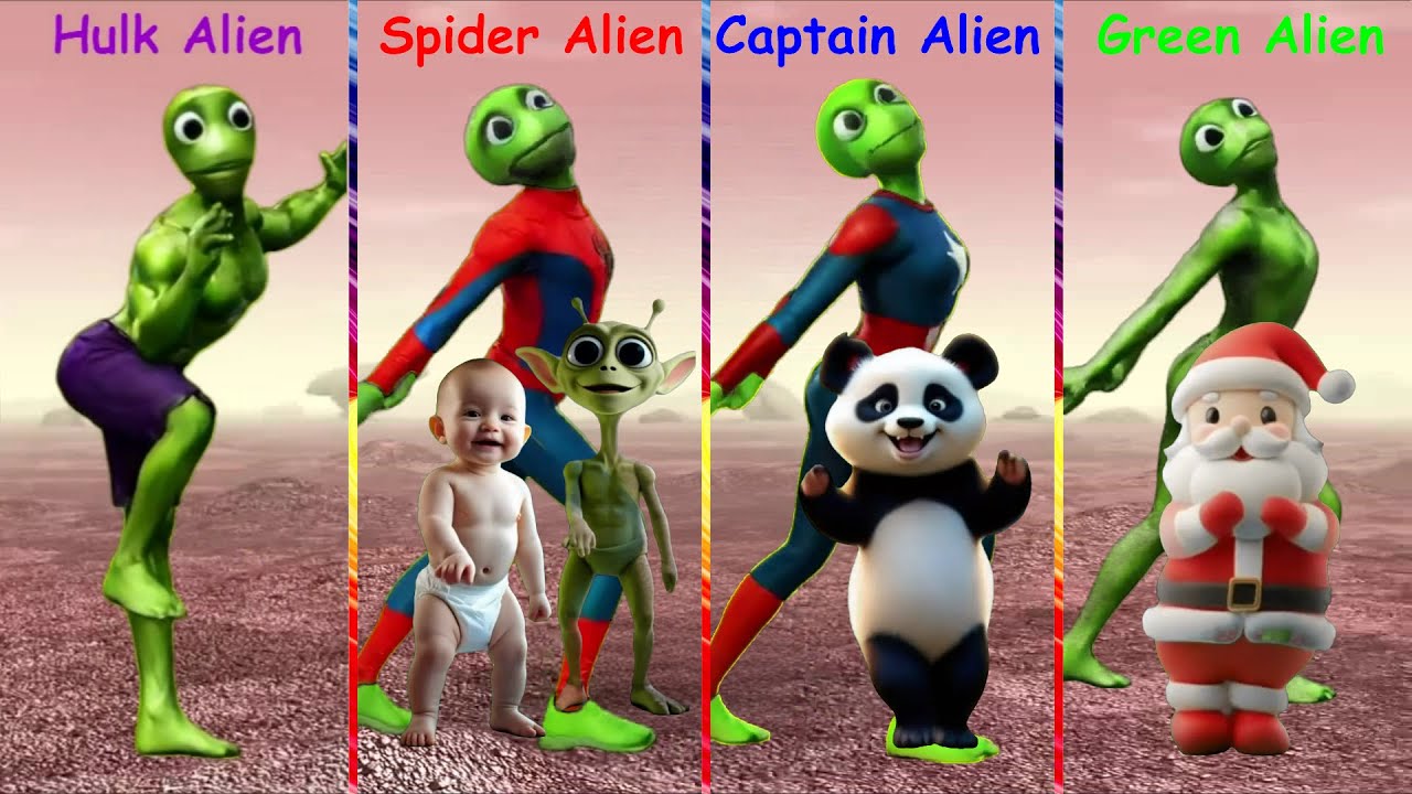 Funny Alien Dance 👽 | Dame Tu Cosita | Colorful Dance for Kids #1