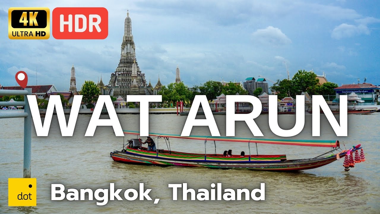 4K HDR | Walking Wat Arun: Discover Bangkok’s Temple of Dawn | Bangkok