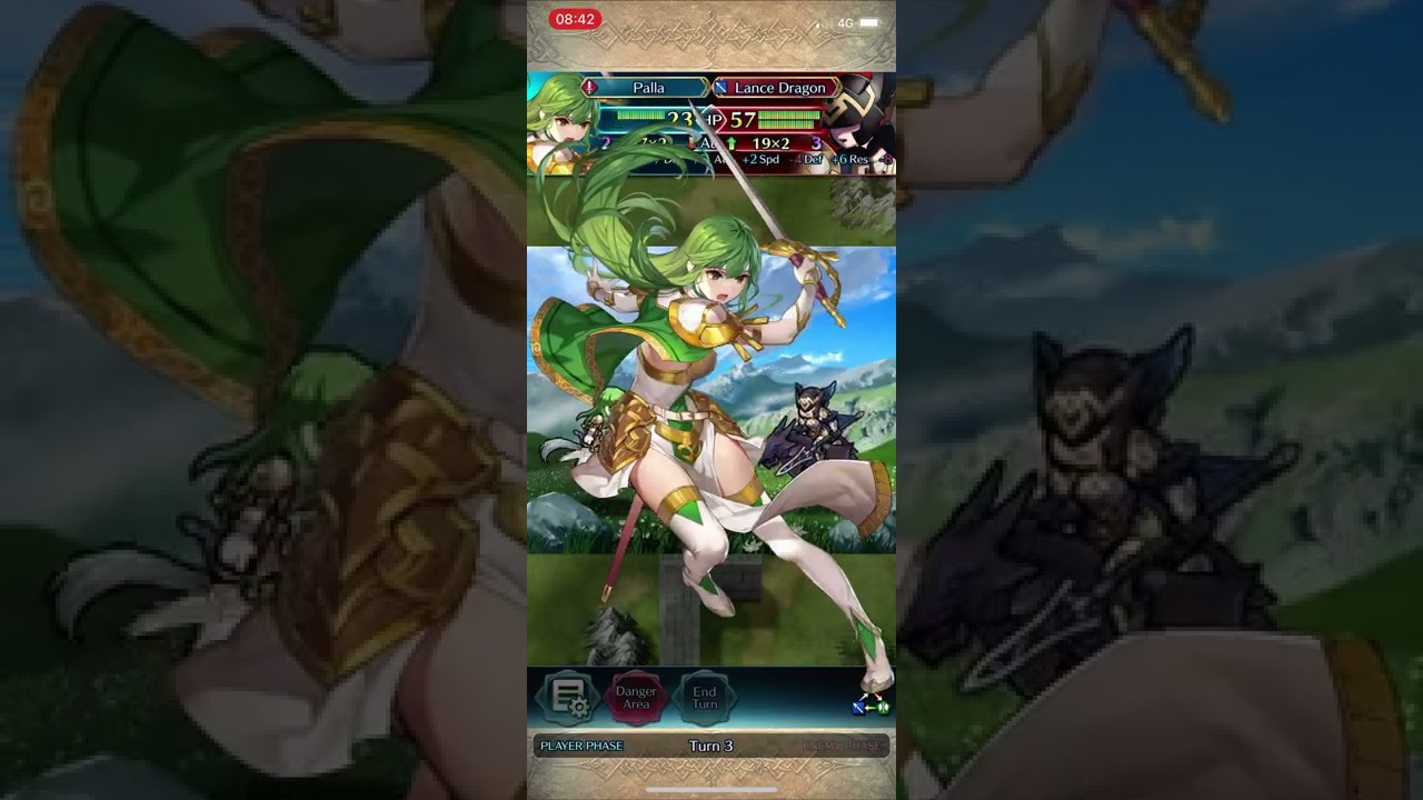 [Fire Emblem: Heroes] Valentia Palla and spring Sonya duoing limited Sedgar Infernal