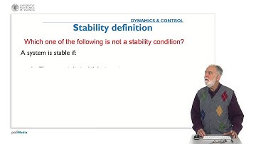 Propierties of Controlled Systems. Question 4. Stability |  | UPV