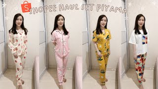 Shopee Haul Baju Tidur Set Piyama Berkualitas  U0026 Murah 