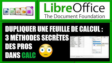 dupliquer une feuille de calcul dans LibreOffice Calc 3 façons de procéder