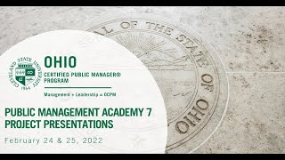 Public Management Academy 7 Project Presentations - Day 2