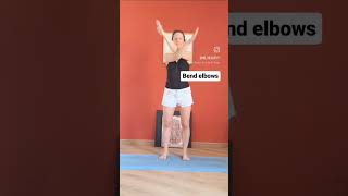 Tight Upper Back  𝐓𝐫𝐲 𝐭𝐡𝐢𝐬... 🦅 Eagle Arms (Garudasana) #yoga #shorts
