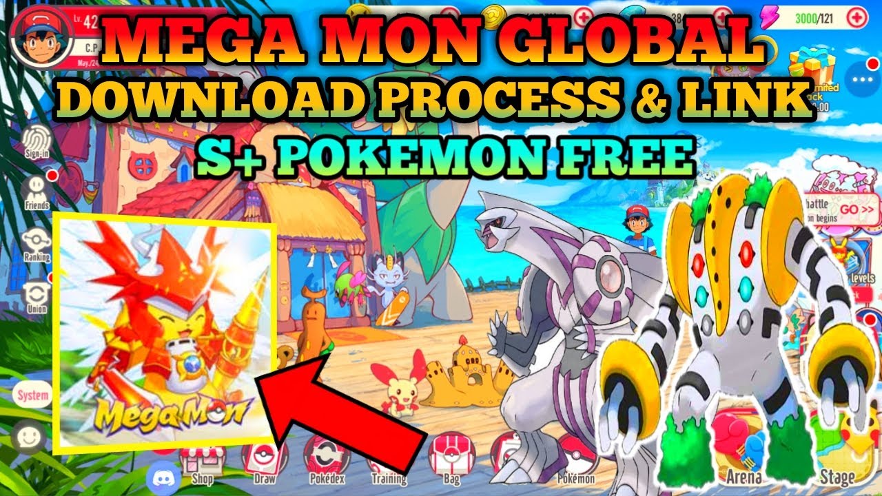 Mega Mon Global Download link | Free 2 S+ Pokemon | Mega Mon Global