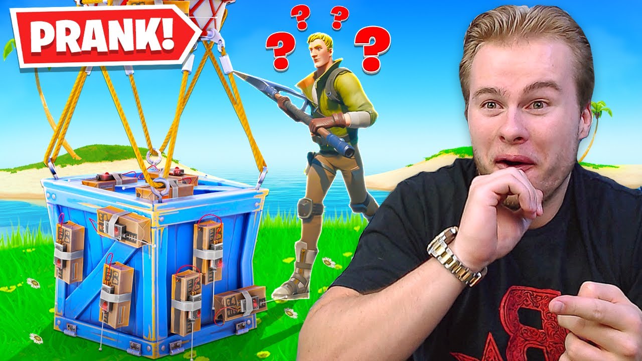 DE C4 + AIRDROP PRANK! DIT MOET JE PROBEREN! 😂 - Fortnite Battle Royale (Nederlands)