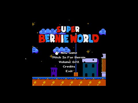 Super Bernie World Прохождение #01=Пародия на Марио и Дональд Трамп=