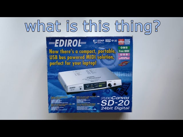 Edirol SD-20 Sound Canvas... Not Roland? - YouTube