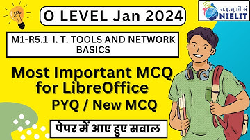 Libreoffice important MCQ Questions | IT Tools MCQ Question  Important question for O level Exam