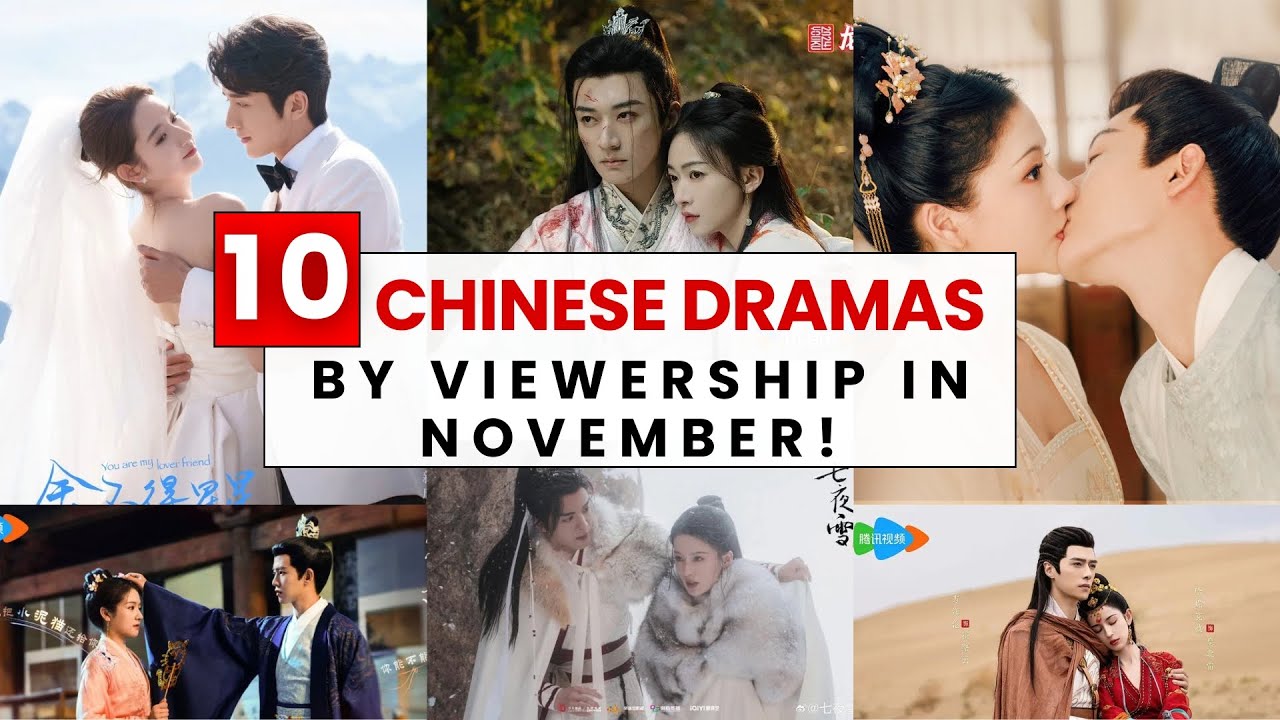 Top 10 Chinese Dramas By Viewership in November! The Rise of Ning, Kill