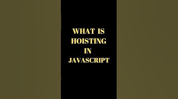Hoisting in JavaScript    #coding #javascript #learn #programming #shorts #hoisting
