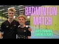 Friendly match aapo puhakka badminton vs joakim oldorff  u15 challenge finnish national champion