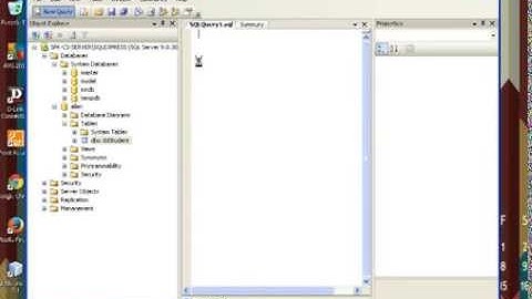 Installing MS SQL 2005 and executing queries