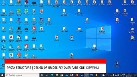 PROTA DESIGN OF BRIDGE FLY OVER PART 1, KISWAHILI